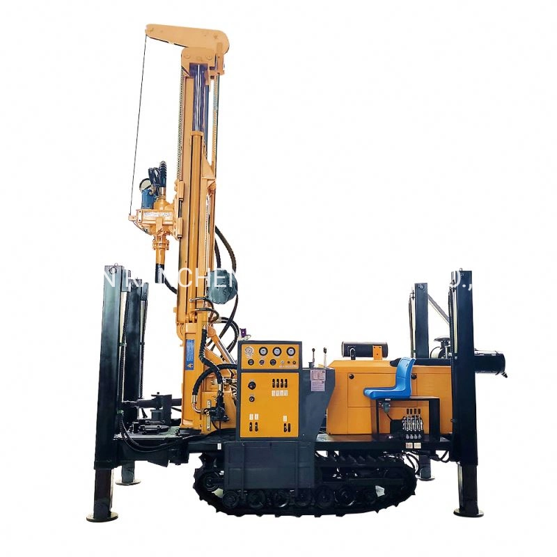 100m/150m/200m Hydraulic Crawler Type Borehole Water Well Drilling Rig Machine/Small Crawler Hydraulic Rotary Drill/Drilling Rig for Foundation Engineering