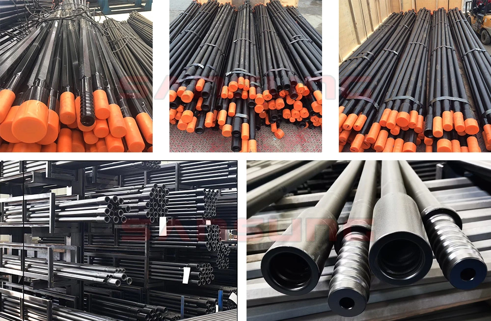 Hex Round Sandvik Epiroc Atlas Copco Top Hammer Down The Hole DTH Rock Drilling Tapered Intergral Threaded Extension mm Mf Speed Drill Rod for Sale